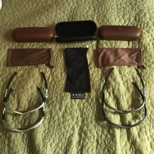 Oakley frames and cases bundle, 4 frames, 3 cases